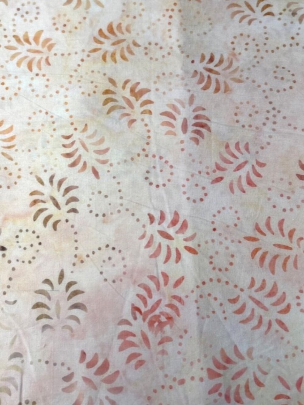 Batik-Inspired Cotton Fabric Material 14x32" Crafting Quilts Home Décor DIY Proj